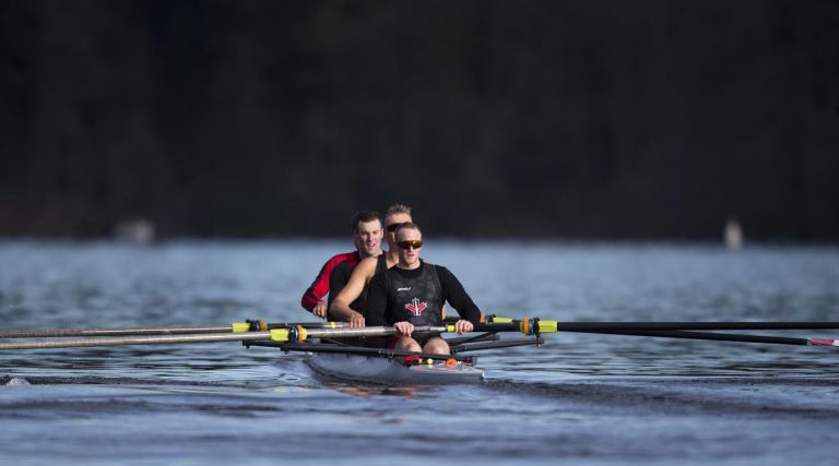 Canadian Men’s Rowing Team Training on Quamichan Lake