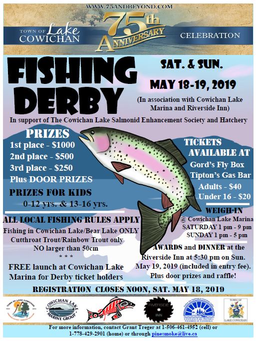 Fishing Derby Registration Is Now Open My Cowichan Valley Now