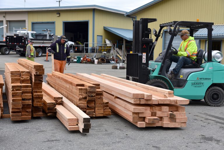 Ladysmith finds a use for trees that fell during the December storm