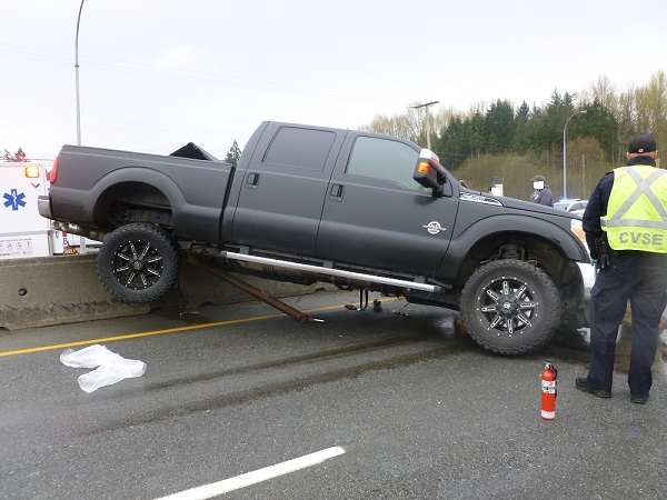 Collision north of Herd Road sends a man to hospital