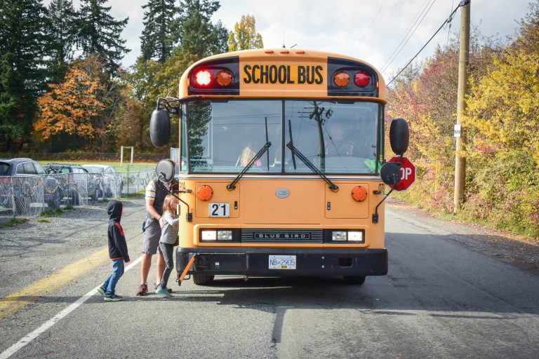 Remember to Stop When School Bus Lights Flash