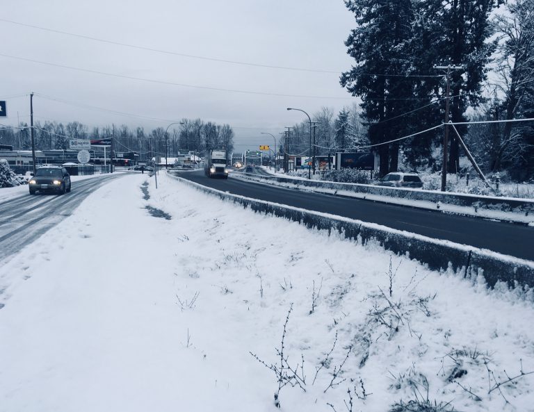 More Snow Heading for the Cowichan Valley