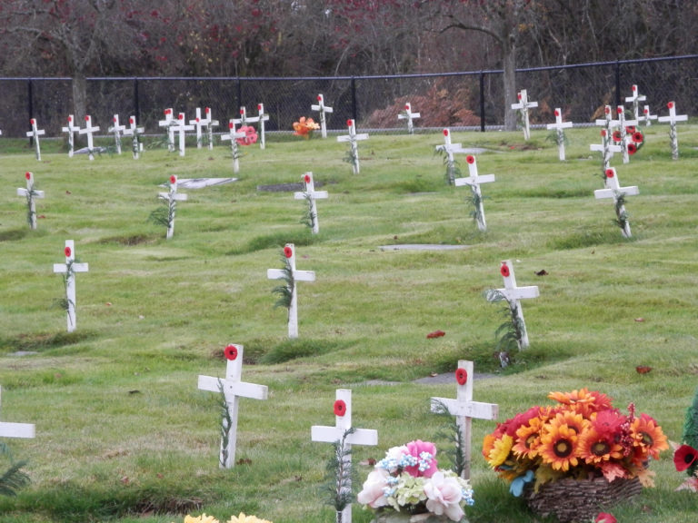 Remembrance Crosses Laid Across Cowichan Valley