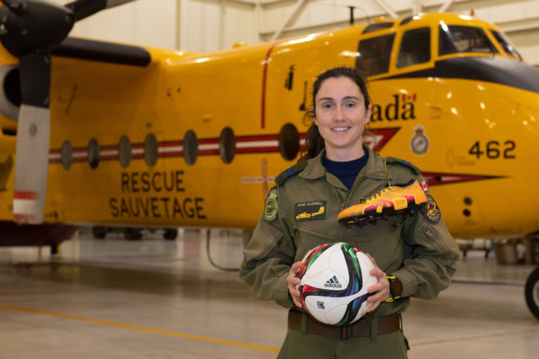 Vancouver Island Captain receives RCAF Female Athlete of the Year Award