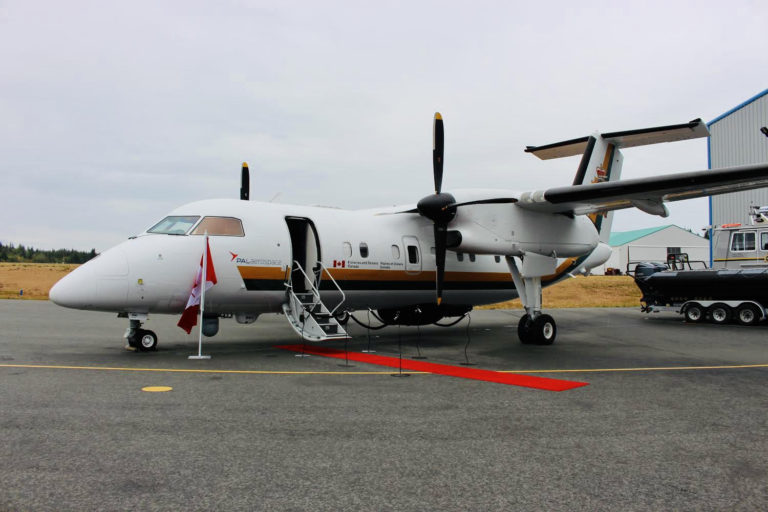 DFO celebrates new patrol aircraft in Campbell River