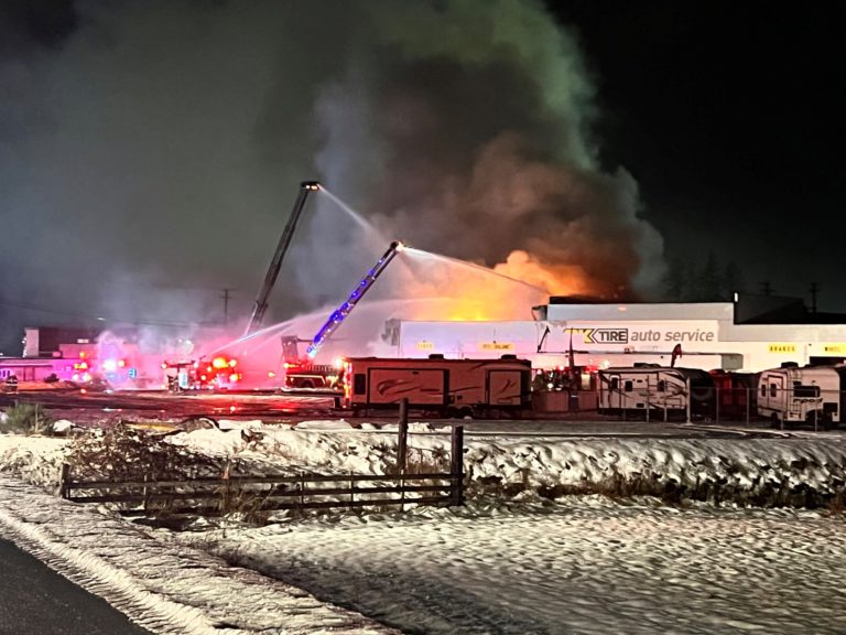 Warming Fire Suspected in OK Tire Store Blaze