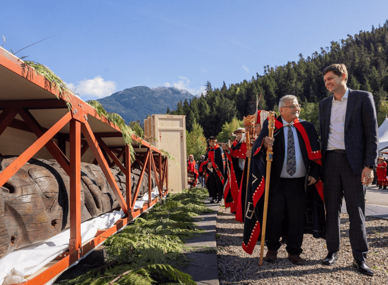 Premier attends historic Nisga’a totem pole’s homecoming from Scotland