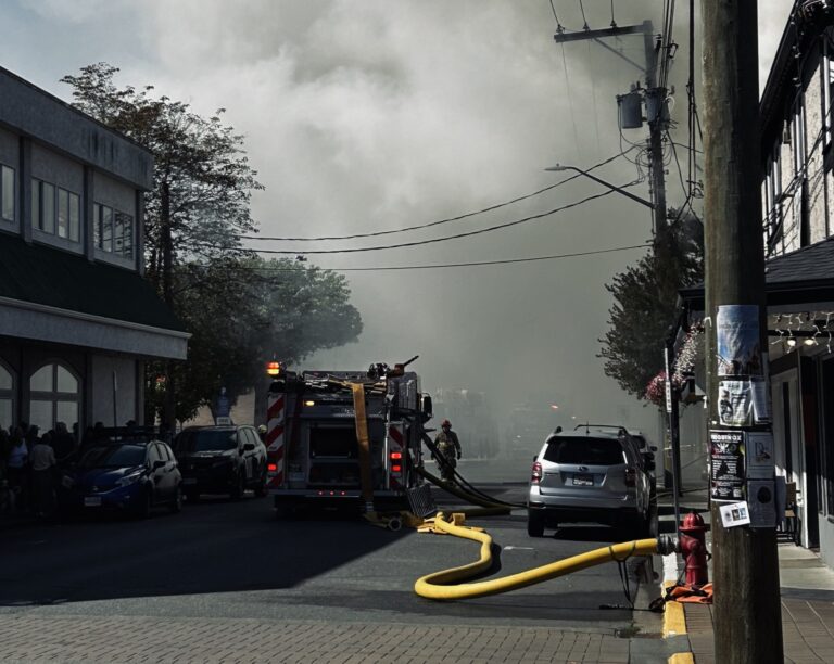 Fire Damages Business in Downtown Duncan