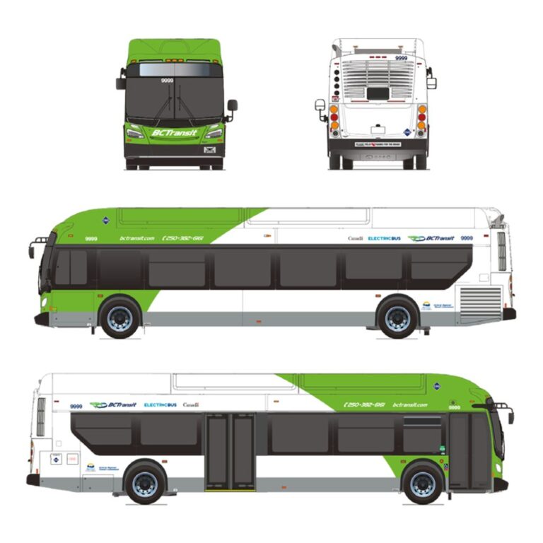 BC Transit reveals new liveries for incoming electric buses