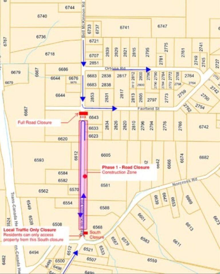 Delays expected on Bell McKinnon for underground construction