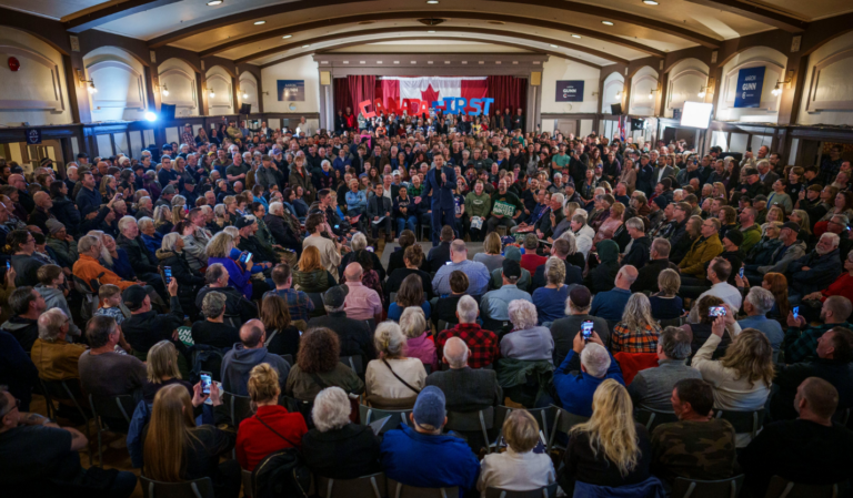 Federal Conservative leader tours Island businesses, holds full-house rally in Powell River