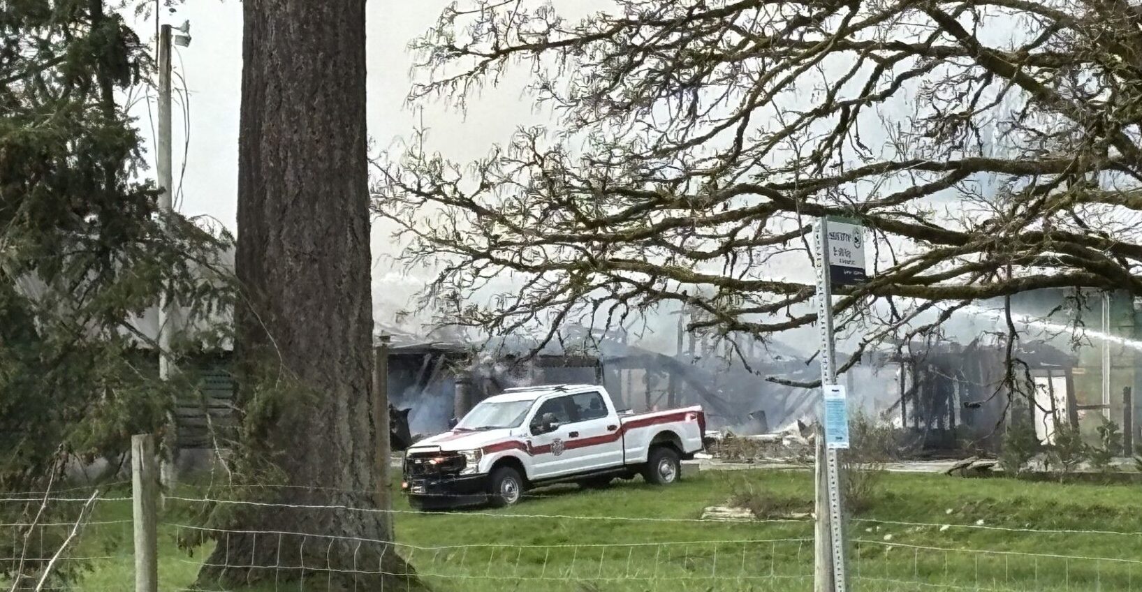 Fire crews extinguish barn fire south of Duncan - My Cowichan Valley Now